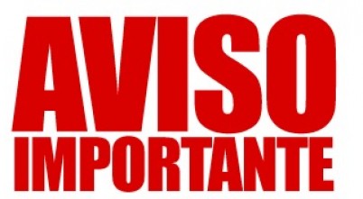Avisó importante